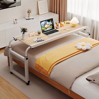 SOGA 2X 120x45cm Wood Cross Bed Movable Desk Table w/ Adjustble Length & Height LUZ-SideTab28X2