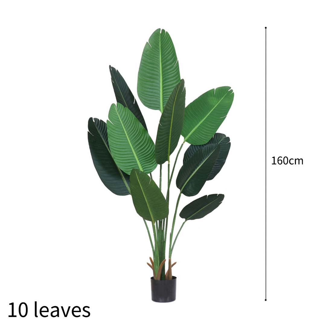 SOGA 160cm Artificial Green Indoor Traveler Banana Fake Decoration Tree Flower Pot Plant • LUZ-APlantFHM16010