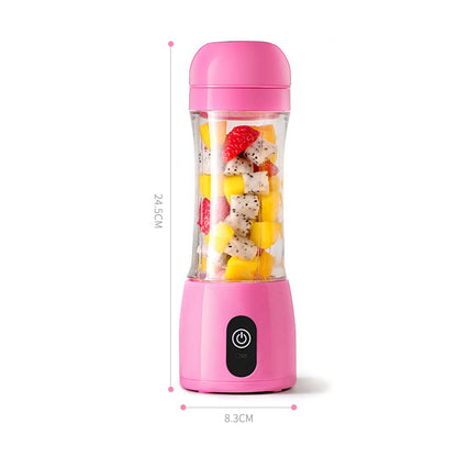 SOGA 380ml Portable Mini USB Rechargeable Handheld Fruit Mixer Juicer White • LUZ-JuicerMiniWhite