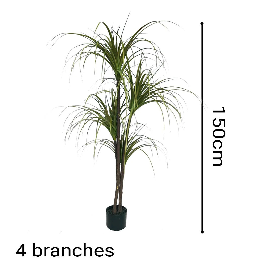 SOGA 2X 150cm Artificial Dracaena Plant Fake Potted, Simulation Tree Fake Plant Home Decor • LUZ-APlantFHL1504X2
