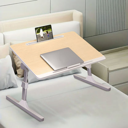 SOGA 2X 60X40cm Wood Small Laptop Bed Portable Foldable Study Table Adjustable • LUZ-BedTableA10X2