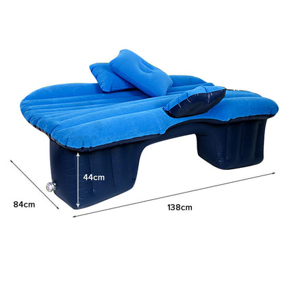 SOGA Inflatable Car Mattress Portable Travel Camping Air Bed Rest Sleeping Bed Blue • LUZ-CarMatBlue