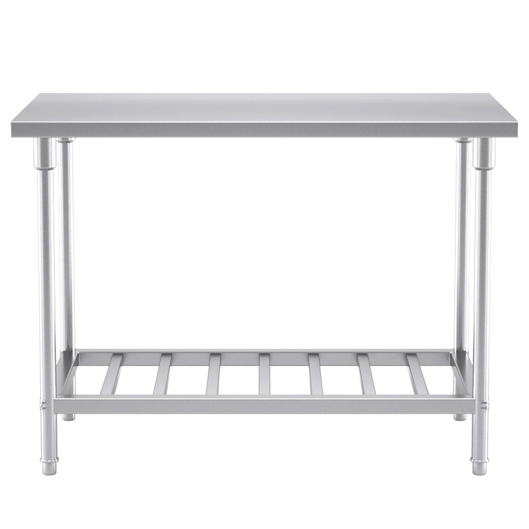 SOGA 120*70*85cm Commercial Catering Kitchen Stainless Steel Prep Work Bench • LUZ-WorkBenchSS2032120CM