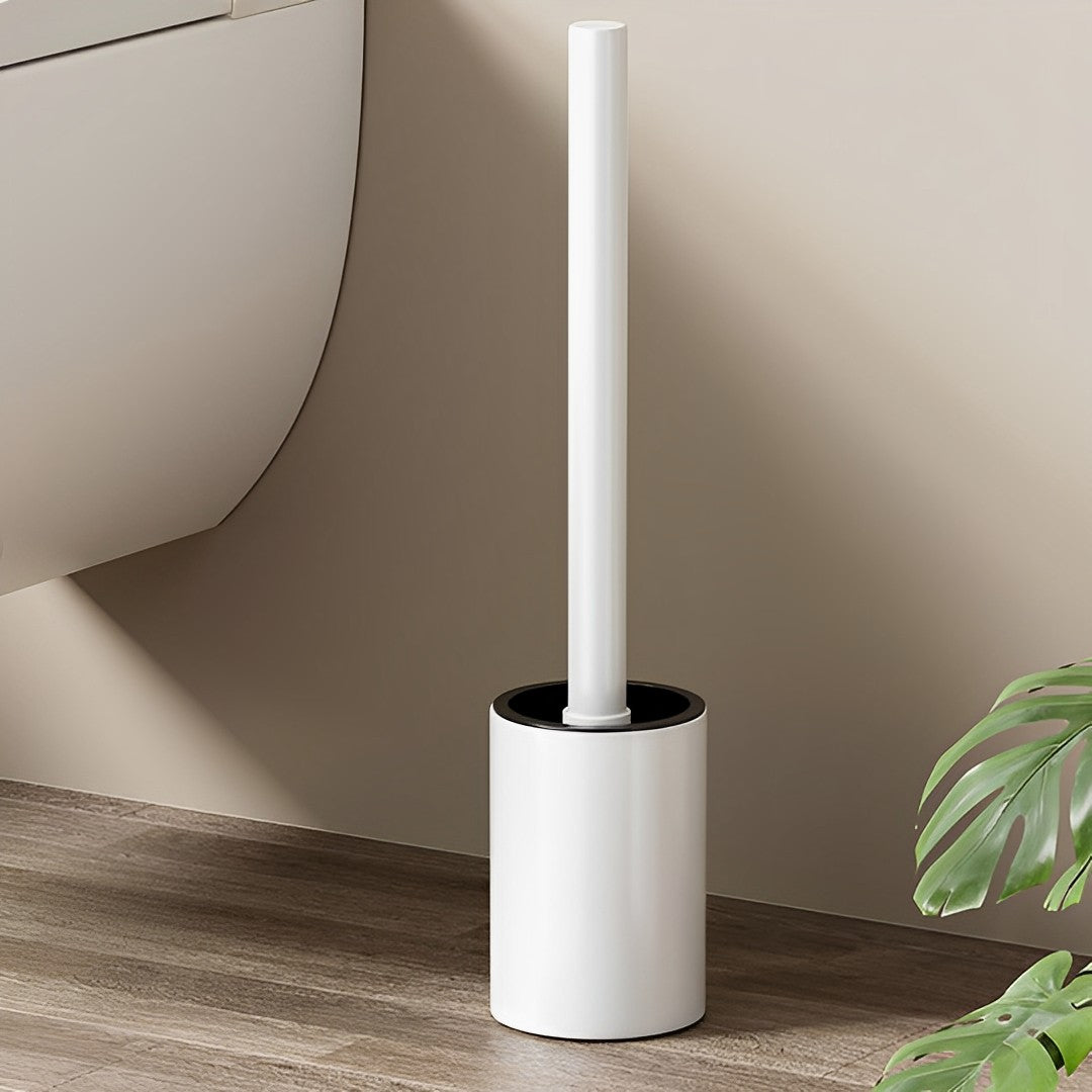 SOGA 27cm Wall-Mounted Toilet Brush with Holder Bathroom Cleaning Scrub White LUZ-TAN1045