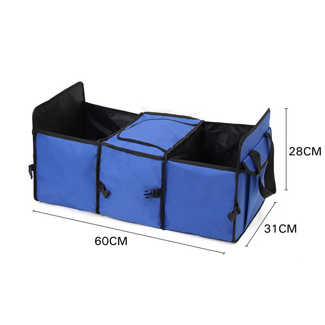 SOGA Portable Camping Car Set Inflatable Air Bed Mattress Storage Organizer Handheld Vacuum Blue • LUZ-CarBundleBlue