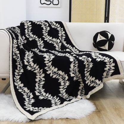 SOGA 130x170cm Throw Blanket Retro Vine Pattern Casual Stylish Cozy • LUZ-Blanket932
