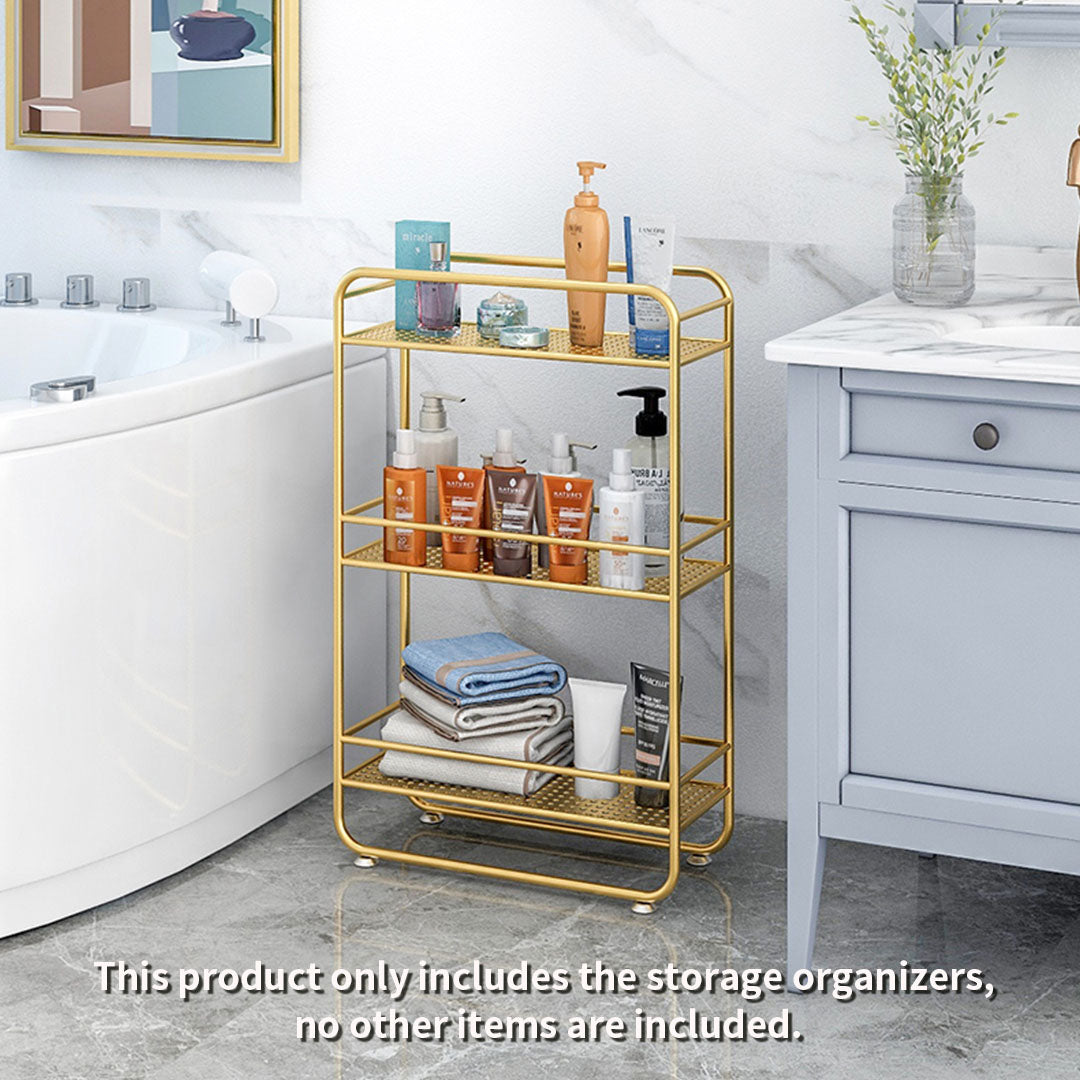 SOGA 2X 3 Tier Rectangular Bathroom Shelf Multifunctional Storage Display Rack Organiser • LUZ-FPotZWJ13X2