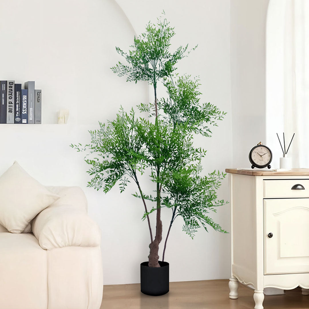 SOGA 180cm Nandina Heavenly Bamboo Tree Artificial Plant Home Accent Decor • LUZ-APlantNTZ180