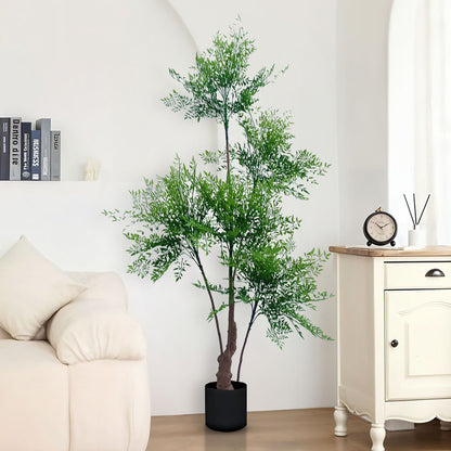 SOGA 180cm Nandina Heavenly Bamboo Tree Artificial Plant Home Accent Decor • LUZ-APlantNTZ180