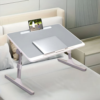 SOGA 2X 60X40cm Grey Small Laptop Bed Portable Foldable Study Table Adjustable • LUZ-BedTableA11X2