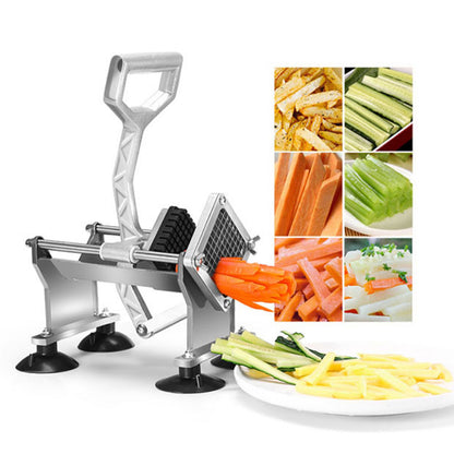 SOGA Stainless Steel Potato Cutter Commercial-Grade French Fry and Fruit/Vegetable Slicer with 3 Blades • LUZ-PotatoCutterManual