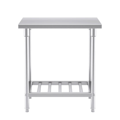 SOGA 80*70*85cm Commercial Catering Kitchen Stainless Steel Prep Work Bench • LUZ-WorkBenchSS203080CM