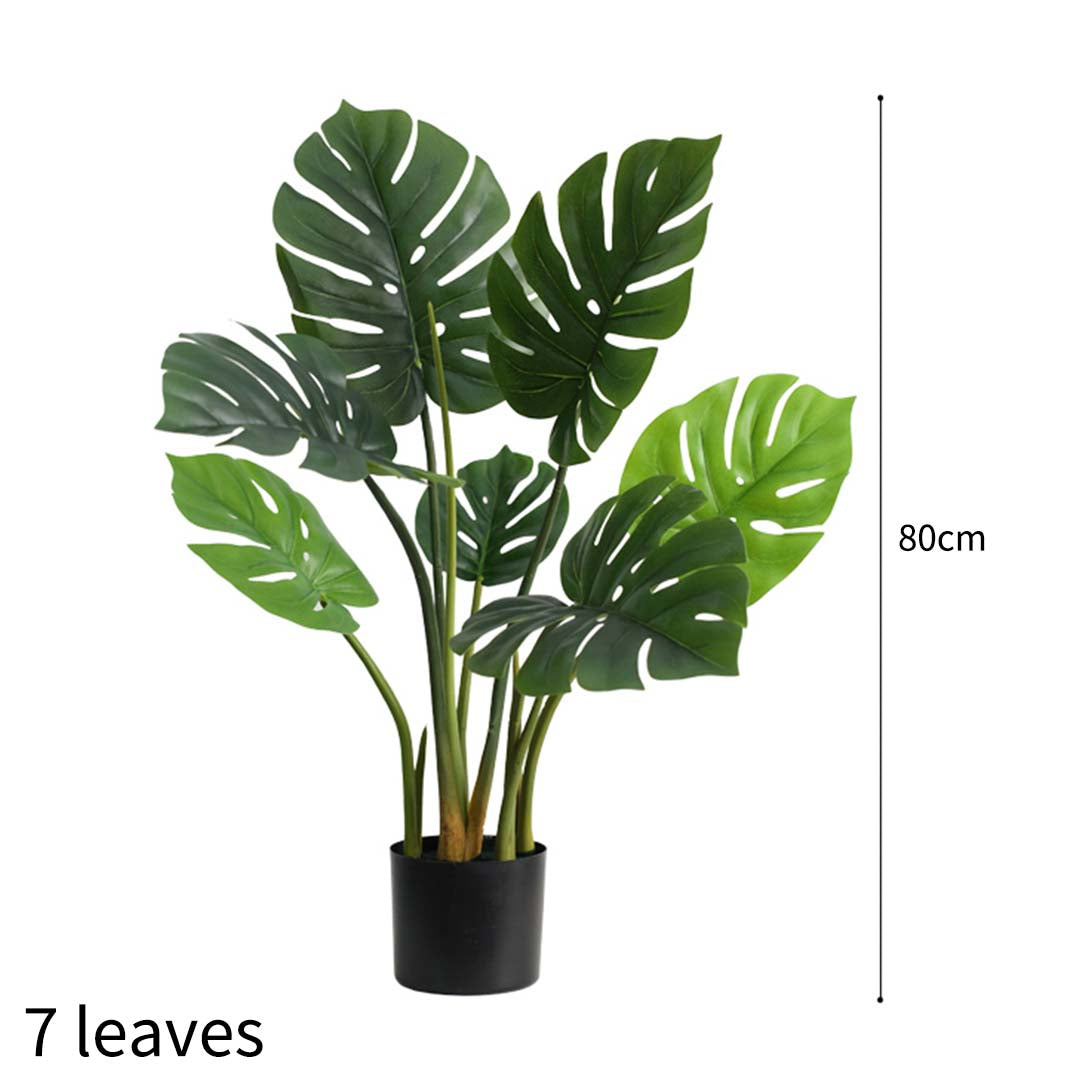 SOGA 4X 80cm Artificial Indoor Potted Turtle Back Fake Decoration Tree Flower Pot Plant • LUZ-APlantFHGP8007X4