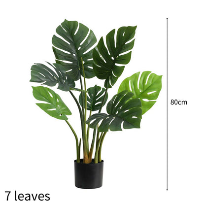 SOGA 4X 80cm Artificial Indoor Potted Turtle Back Fake Decoration Tree Flower Pot Plant • LUZ-APlantFHGP8007X4