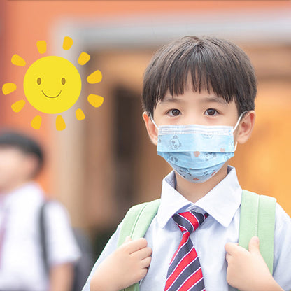 20 Pcs Anti Dust Filter Disposable Protective Sanitary Face Mask Kids • LUZ-KMaskX20