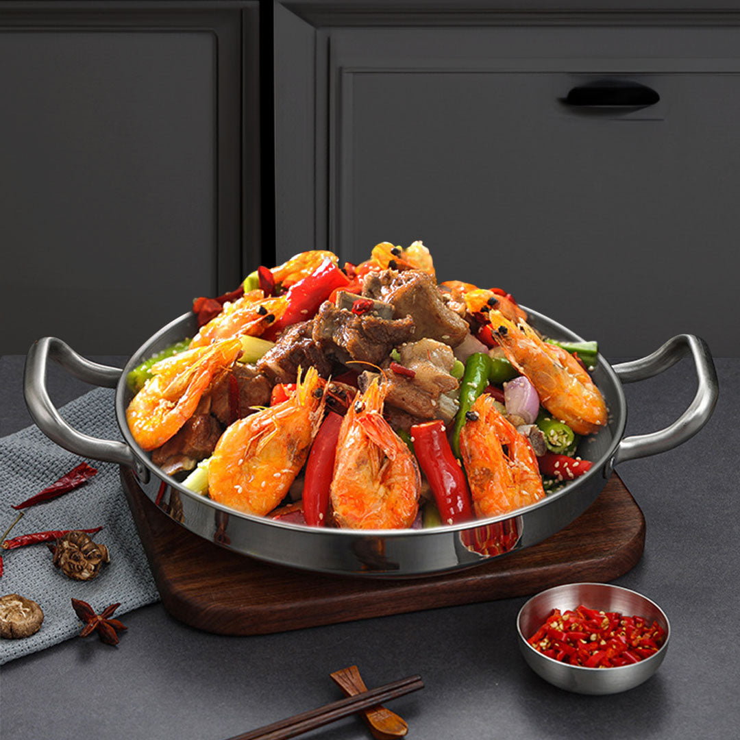 Soga 26cm Dry Pot with Natural Color 201 Material Constructed from Stainless Steel Kitchen Essentials • LUZ-VICSoupPot12