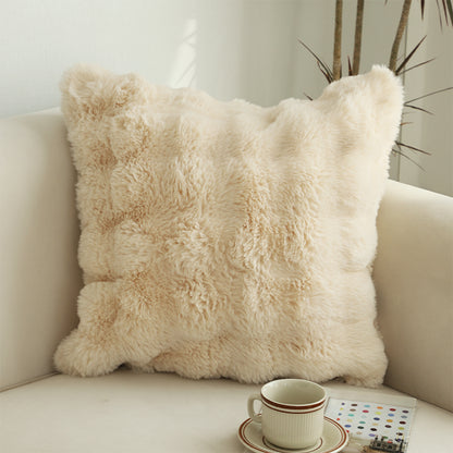 SOGA 2X 50cm Throw Pillow Light  Camel Color with Rabbit  Square Cushion for Living Room • LUZ-FrenchCushion302X2