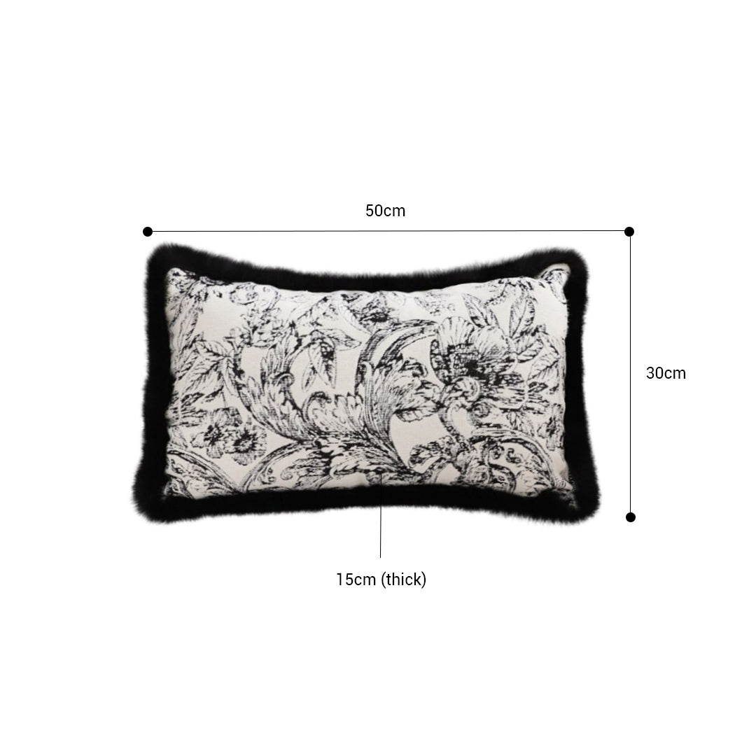 SOGA 35cm Elegant Decorative Luxury Victorian Rose French Embroidery Throw Pillow • LUZ-FrenchCushion224