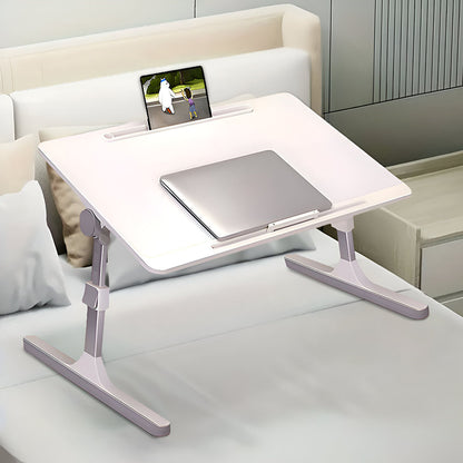 SOGA 60X40cm White Small Laptop Bed Portable Foldable Study Table Adjustable • LUZ-BedTableA9X2