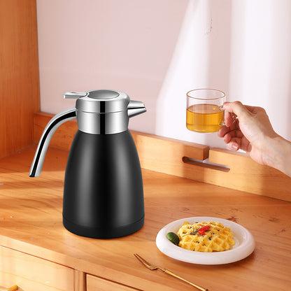 SOGA 1.8L Stainless Steel Insulated Vacuum Flask Water Bottle Black • LUZ-WaterJug18BLK
