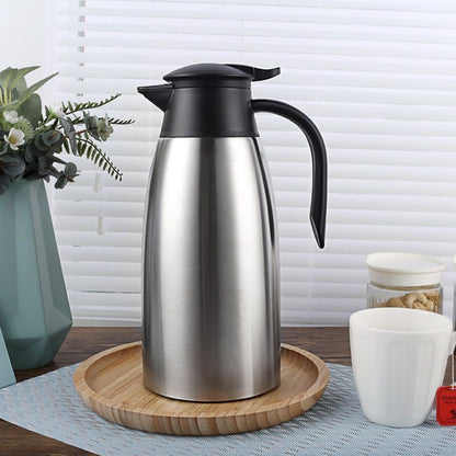 SOGA 2X 2.0L Silver Color 3-Layer Stainless Steel Vacuum Durable Thermal Flask • LUZ-BottleWKE15X2