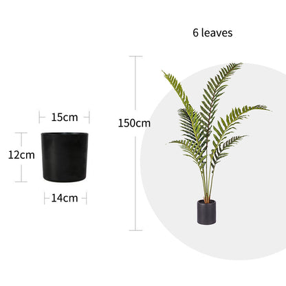 SOGA 2X 150cm Artificial Green Rogue Hares Foot Fern Tree Fake Tropical Indoor Plant Home Office Decor • LUZ-APlantLGY156QX2
