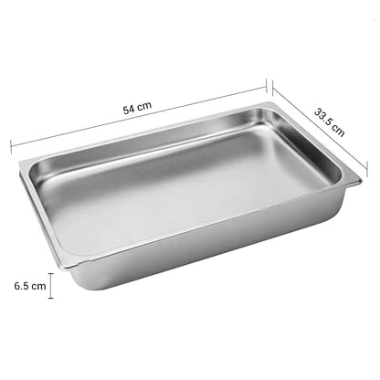 SOGA 12X Gastronorm GN Pan Full Size 1/1 GN Pan 10cm Deep Stainless Steel Tray • LUZ-GastronormPans5404X12