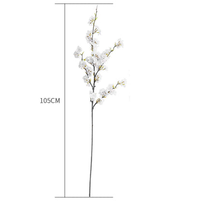 SOGA 10X Artificial Silk Flower Fake Cherry Blossom Bouquet Table Decor White • LUZ-AFlowerCherry10White
