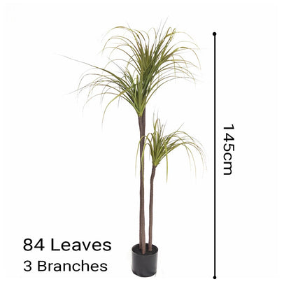 SOGA 145cm Artificial Dracaena Plant Fake Potted, Simulation Tree Fake Plant Home Decor • LUZ-APlantFHL15584