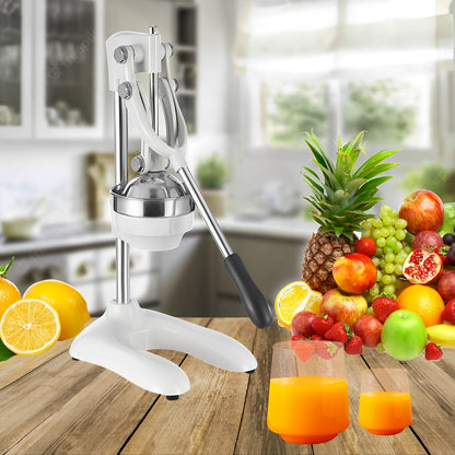 SOGA 2X Stainless Steel Manual Juicer Hand Press Juice Extractor Squeezer Lemon Orange Citrus White • LUZ-JuicerStainlessSteel121X2