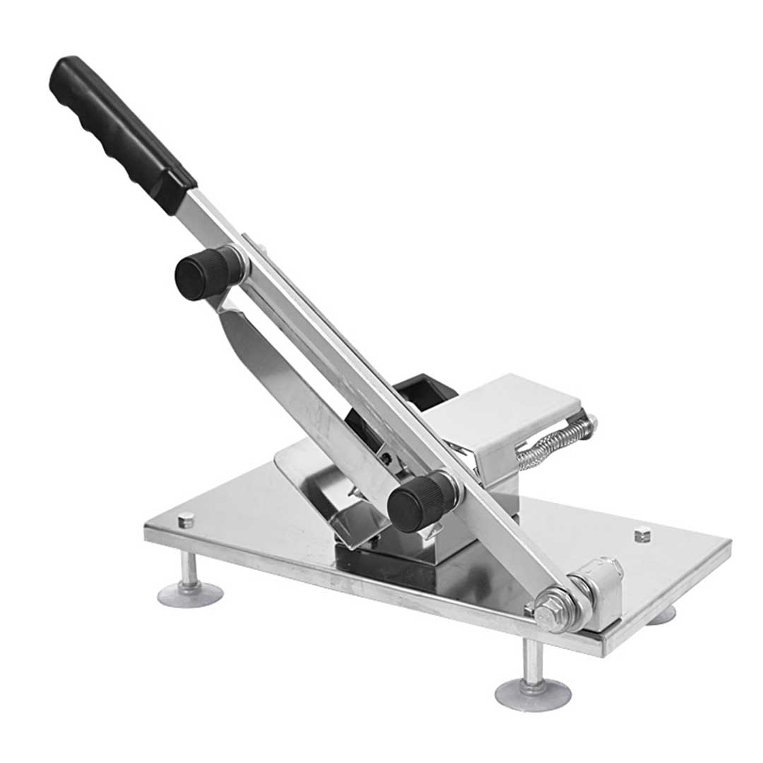 SOGA 2X Manual Frozen Meat Slicer Handle Meat Cutting Machine 18/10 Commercial Grade Stainless Steel • LUZ-MeatSlicerManualX2