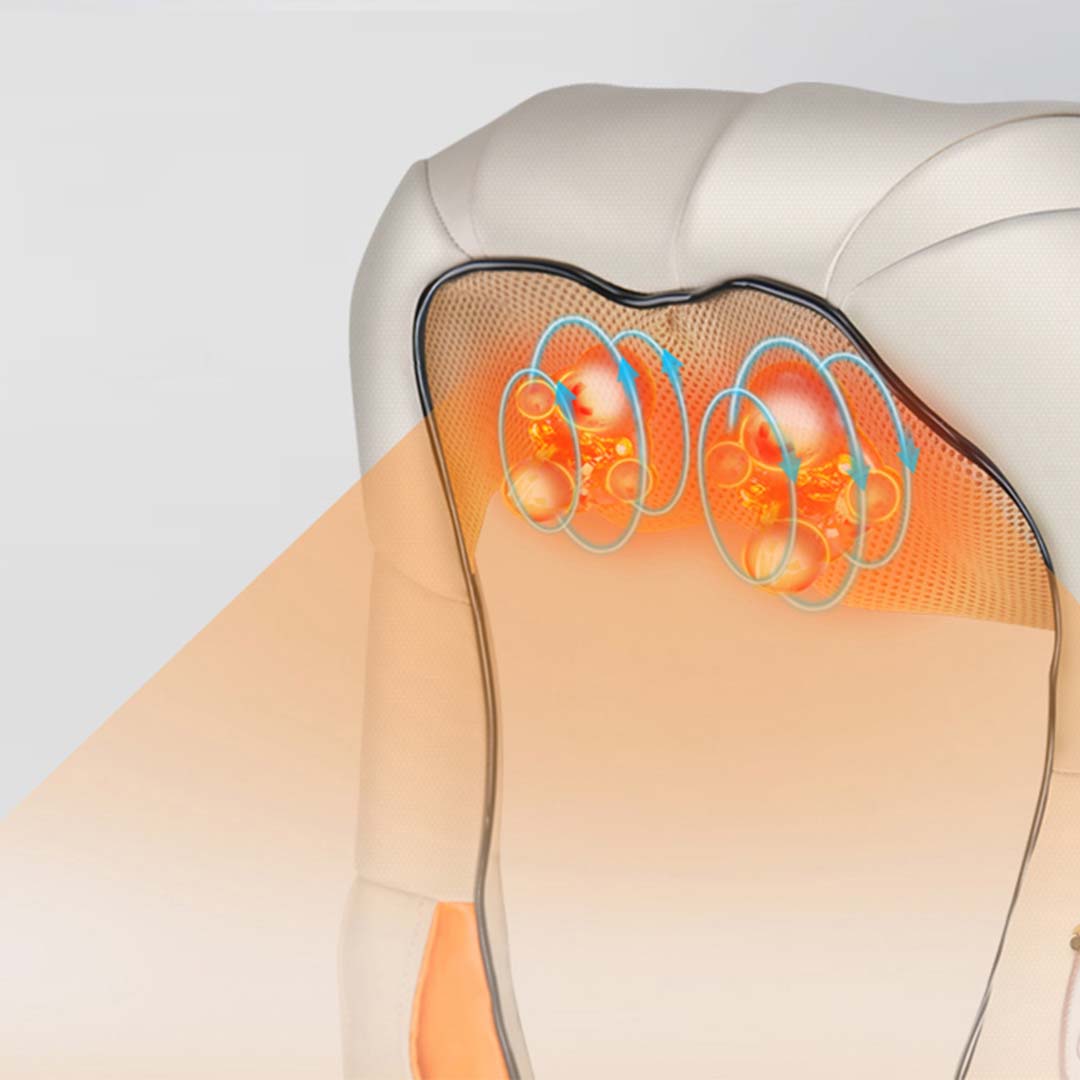 SOGA 2X Electric Kneading Neck Shoulder Arm Body Massager With Heat Health Care • LUZ-ShoulderMassagerX2