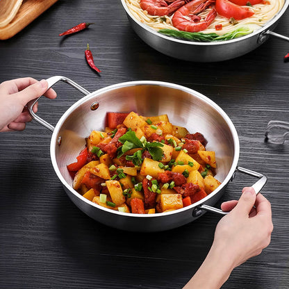 SOGA 28cm Premium Silver Seafood Dry Pot Stockpot Versatile and Durable Kitchen Essential • LUZ-VICSoupPot06