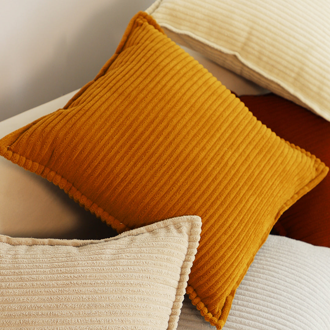 SOGA 2X 50cm Throw Pillow Mustard Wabi Sabi Arches Indoor and Outdoor Kavka for Home Decor • LUZ-FrenchCushion345X2