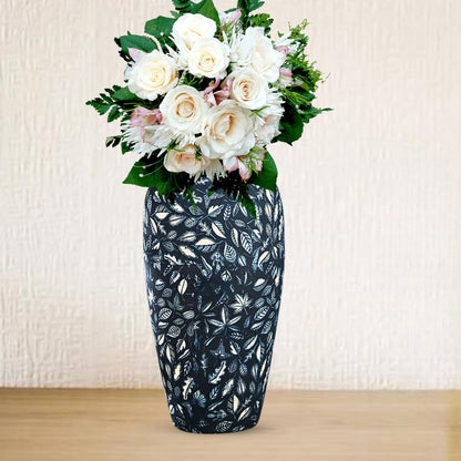 SOGA 35x17cm Blue Large Ceramic Flower Vase Elegant Living Room Home Decor • LUZ-Vase803