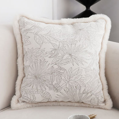 SOGA 2X 45cm Pillow Cover French Jacquard Woven France Peony Floral Made Throw Pillow • LUZ-FrenchCushion227X2