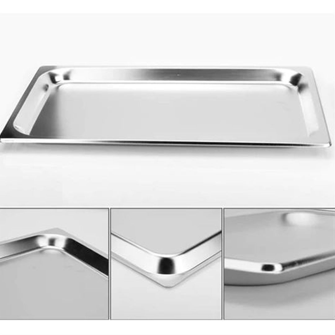 SOGA 12X Gastronorm GN Pan Full Size 1/1 GN Pan 10cm Deep Stainless Steel Tray • LUZ-GastronormPans5404X12
