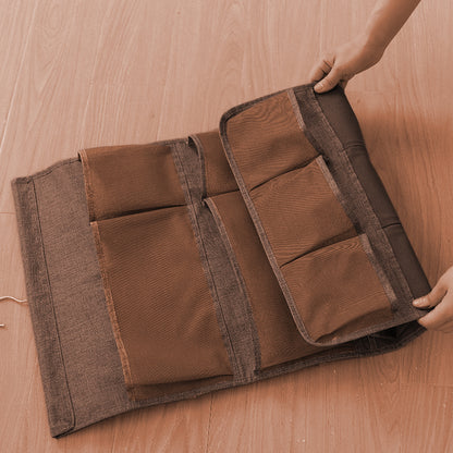 SOGA 2X Coffee Double Sided Hanging Storage Bag Underwear Bra Socks Mesh Pocket Hanger Home Organiser • LUZ-SBox26COFX2