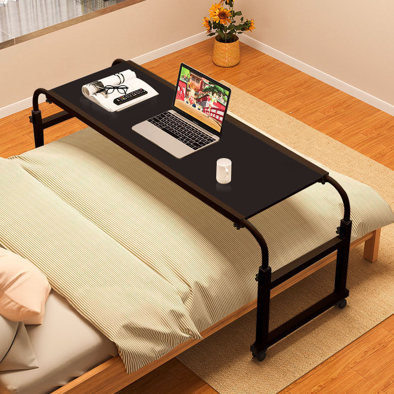 SOGA 120x45cm Black Cross Bed Movable Desk Table w/ Adjustble Length & Height • LUZ-SideTab29