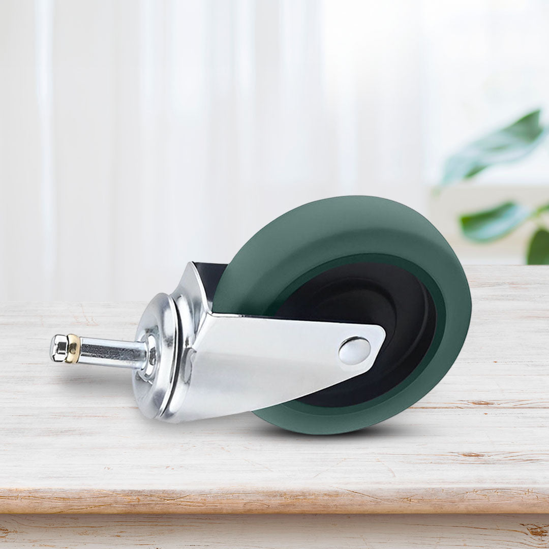 SOGA 2X 4" Heavy Duty Polyurethane Swivel Castor Wheels • LUZ-FC1511WheelsX2