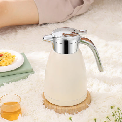 SOGA 1.8L Stainless Steel Insulated Vacuum Flask Water Bottle White • LUZ-WaterJug18WHT