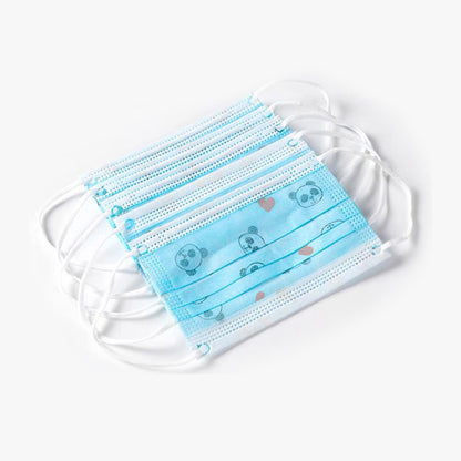 60 Pcs Anti Dust Filter Disposable Protective Sanitary Face Mask Kids • LUZ-KMaskX60