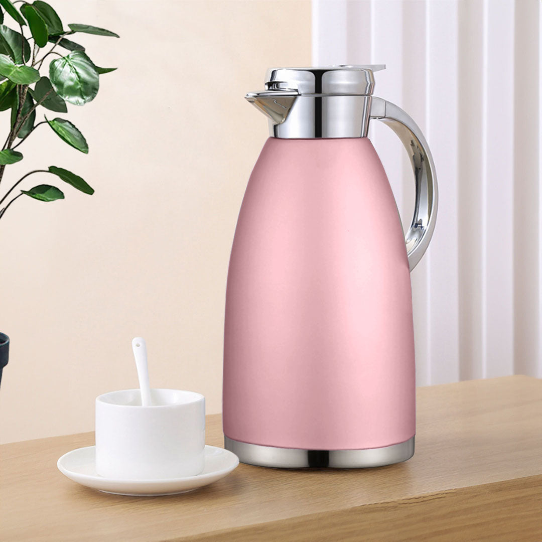 Soga 1.8L Rose Color 3-Layer Vacuum Insulated Stainless Steel Flask  Ideal for Home and Office • LUZ-WaterJug18Rose