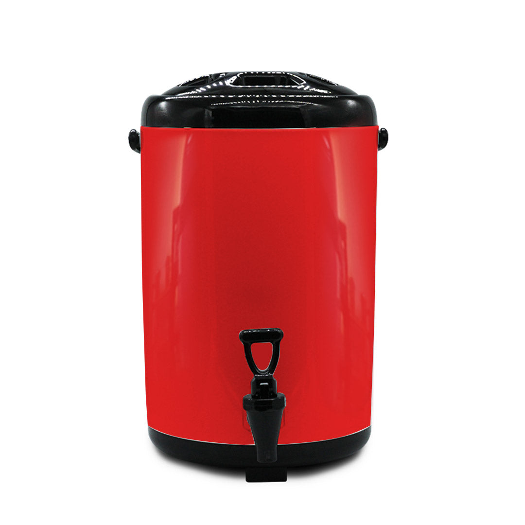 SOGA 16L Stainless Steel Insulated Milk Tea Barrel Hot and Cold Beverage Dispenser Container with Faucet Red • LUZ-VICDispenser16LRED