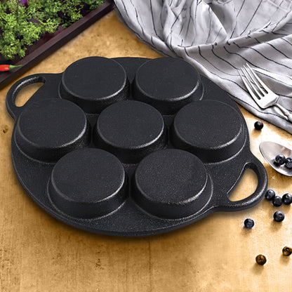 SOGA 31.5cm Cast Iron Takoyaki Fry Pan Octopus Balls Maker 7 Hole Cavities Grill Mold • LUZ-ZPai011