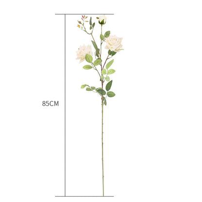 SOGA 85cm Green Glass Tall Floor Vase and 12pcs White Artificial Fake Flower Set • LUZ-Vase3019GreenwWhiteF12