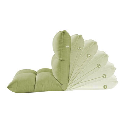 SOGA 2X Lounge Floor Recliner Adjustable Lazy Sofa Bed Folding Game Chair Yellow Green • LUZ-LoungeFabricYellowX2