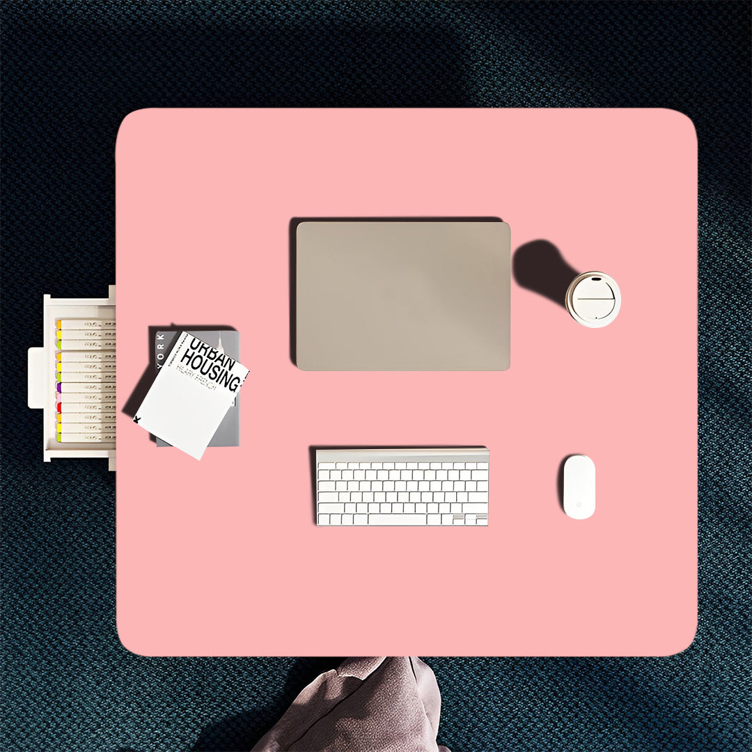 SOGA 2X Pink Portable Floor Table Small Square Space-Saving Mini Desk Home Decor • LUZ-FloorTable504X2