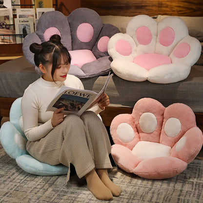 SOGA 70cm Mint Blue Paw Shape Cushion Warm Lazy Sofa Decorative Pillow Backseat Plush Mat Home Decor • LUZ-SCushion014