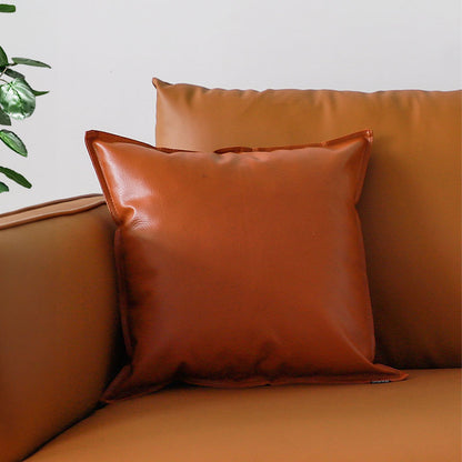 SOGA 45cm Light Luxury Urban Simulated Leather Wide Edge Throw Pillow • LUZ-FrenchCushion237